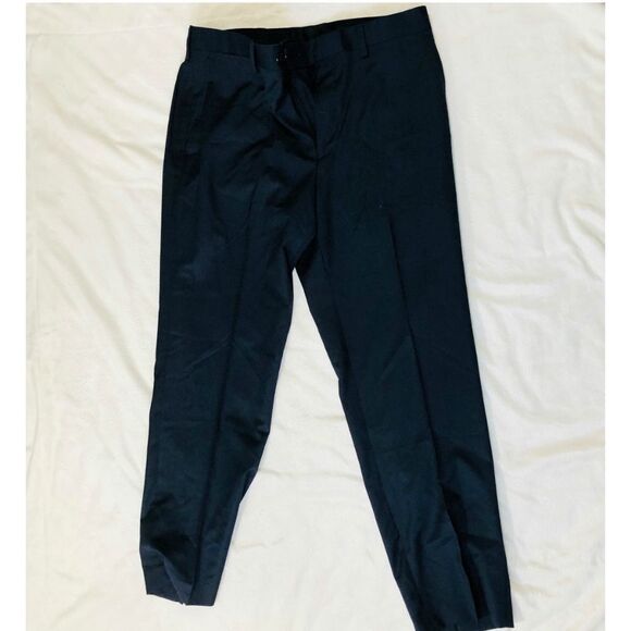 Louis Raphael tailored blue trouser pants | Sz 35 x 30 - Picture 2 of 7